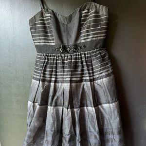 Adorable BCBG black strapless dress